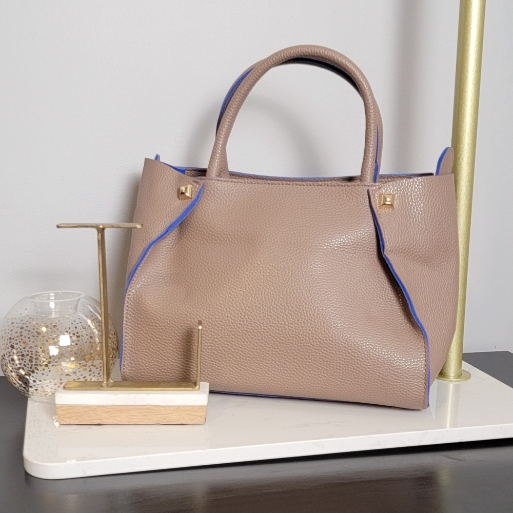 Pink Haley Taupe Tote